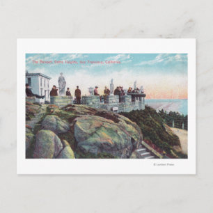 Uitzicht van de parapet op hoogte van Sutro Briefkaart