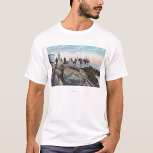 Uitzicht van de parapet op hoogte van Sutro T-shirt