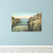 Uitzicht van de Pebble Cove Canvas Afdruk (Insitu (Houten vloer))