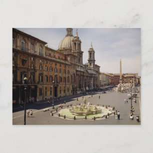 Uitzicht van de piazza briefkaart