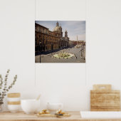 Uitzicht van de piazza poster (Keuken)