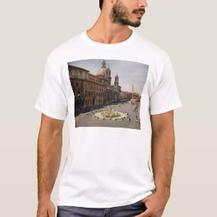 Uitzicht van de piazza t-shirt