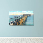 Uitzicht van de pier canvas afdruk (Insitu (Houten vloer))