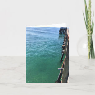 Uitzicht van de Pier, Krantenband, Californië Bedankkaart