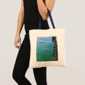 Uitzicht van de Pier, Krantenband, Californië Tote Bag (Voorkant (product))