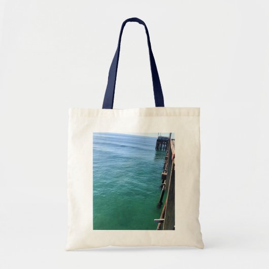 Uitzicht van de Pier, Krantenband, Californië Tote Bag (Voorkant)