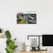 Uitzicht van de PikeLong Beach, CA Poster (Thuiskantoor)