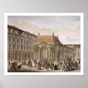 Uitzicht van de Place de Louis le Grand, met een v Poster
