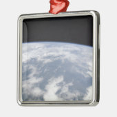 Uitzicht van de planeet Aarde van de ruimte Metalen Ornament (Links)