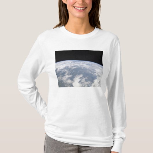 Uitzicht van de planeet Aarde van de ruimte T-shirt (Voorkant)