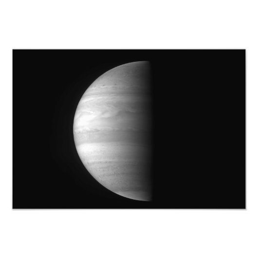 Uitzicht van de planeet Jupiter Foto Afdruk (Voorkant)