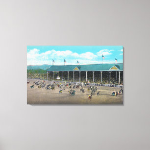 Uitzicht van de prijsvragen canvas afdruk