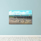 Uitzicht van de prijsvragen canvas afdruk (Insitu (Houten vloer))