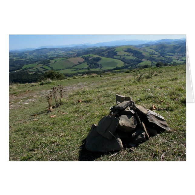 Uitzicht van de Pyreneekaart (Voorkant Horizontaal)