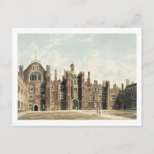 Uitzicht van de Quadrangle in Hampton Court Palace Briefkaart