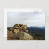 Uitzicht van de rand van de wereldweg briefkaart (Voorkant / Achterkant)