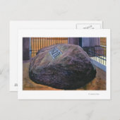 Uitzicht van de Real Plymouth Rock Briefkaart (Voorkant / Achterkant)