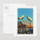 Uitzicht van de regel van de lijn van de lijn van  briefkaart (Voorkant / Achterkant)