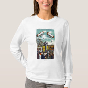 Uitzicht van de regel van de lijn van de lijn van  t-shirt