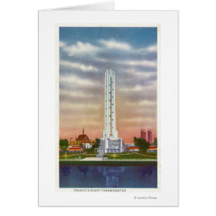 Uitzicht van de reuzenthermometer van Texaco