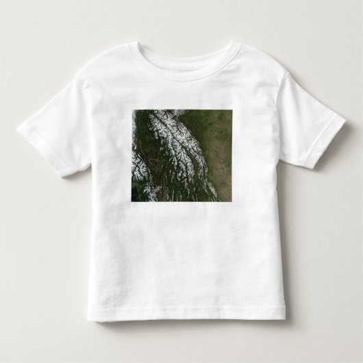 Uitzicht van de Rocky Mountains Kinder Shirts (Voorkant)