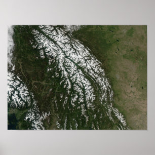 Uitzicht van de Rocky Mountains Poster