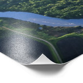 Uitzicht van de Rode Rivier in het noorden Foto Afdruk (Hoek)