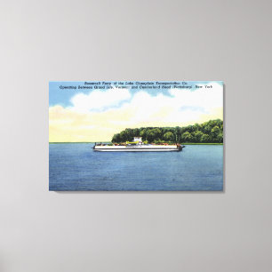 Uitzicht van de Roosevelt Ferry Canvas Afdruk