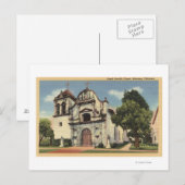 Uitzicht van de Royal Presidio Chapel Briefkaart (Voorkant / Achterkant)