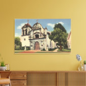 Uitzicht van de Royal Presidio Chapel Canvas Afdruk (Insitu (Woonkamer))