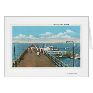 Uitzicht van de Salem Willows Pier