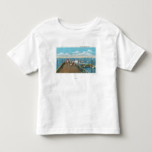Uitzicht van de Salem Willows Pier Kinder Shirts
