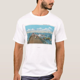 Uitzicht van de Salem Willows Pier T-shirt