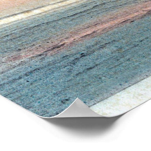 Uitzicht van de Scheepsramp van Peter Iredale Poster (Hoek)