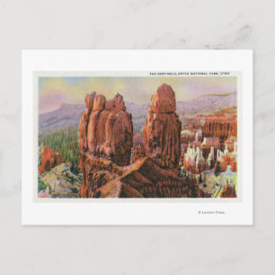 Uitzicht van de Sentinels Briefkaart