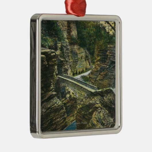 Uitzicht van de Sentry Bridge & Upper Tunnel Metalen Ornament (Rechts)