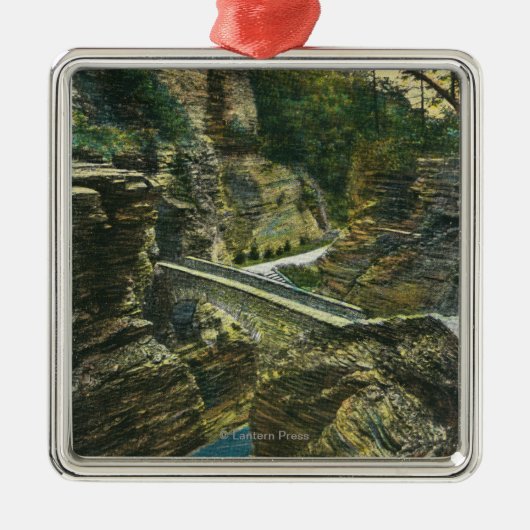 Uitzicht van de Sentry Bridge & Upper Tunnel Metalen Ornament (Voorkant)