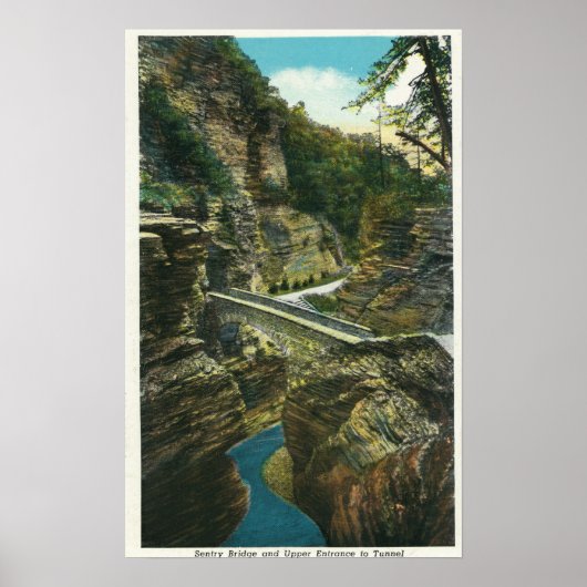 Uitzicht van de Sentry Bridge & Upper Tunnel Poster (Voorkant)