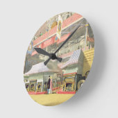 Uitzicht van de Sheffield-hardwarestandaard en de Ronde Klok (Hoek)