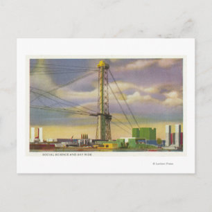 Uitzicht van de Social Science and Sky Ride Briefkaart