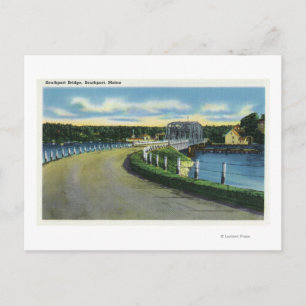 Uitzicht van de Southport-brug Briefkaart