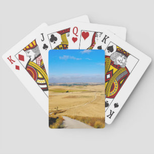 Uitzicht van de Spaanse meseta's Pokerkaarten