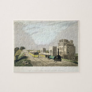 Uitzicht van de spoorweg Manchester en Liverpool,  Legpuzzel