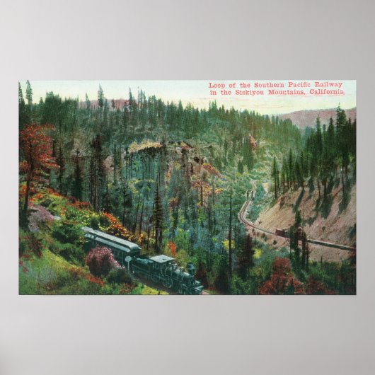 Uitzicht van de spoorweg poster (Voorkant)