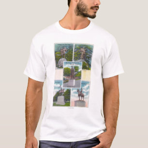 Uitzicht van de Staatsposten in de parken van Port T-shirt