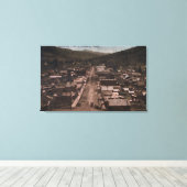 Uitzicht van de stad 16 canvas afdruk (Insitu (Houten vloer))