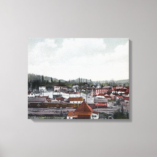 Uitzicht van de stad 2 canvas afdruk (Voorkant)