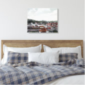 Uitzicht van de stad 2 canvas afdruk (Insitu (Slaapkamer))