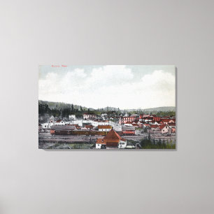 Uitzicht van de stad 2 canvas afdruk