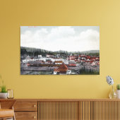 Uitzicht van de stad 2 canvas afdruk (Insitu (Woonkamer))